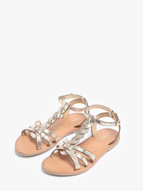 Sandalen Hamsuni Uit Leder Les tropeziennes Goud women HAMSUNI ander zicht 1